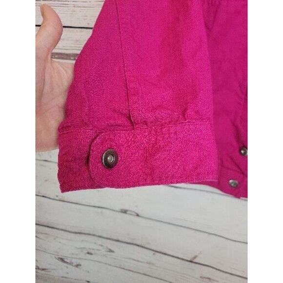 Christopher & Banks Pink Button Front Career Casual Blazer Jacket Womens Size XL - Picture 8 of 11